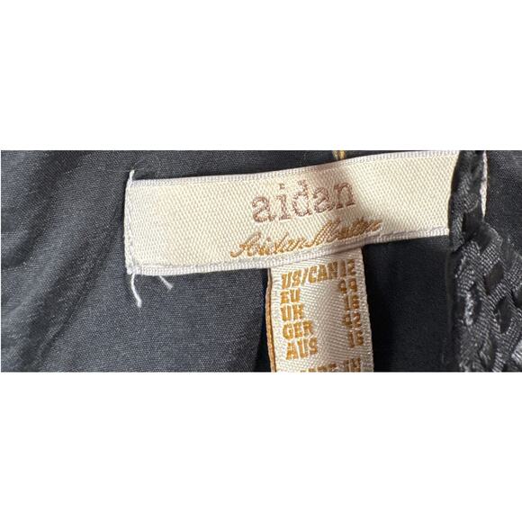 Aiden by Aidan Mattox Dress Black Cocktail Sleeveless Formal High Low Size 12 - Picture 5 of 8